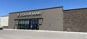 Liquor Mart front exterior of Co-op Shopping Centre in Portage la Prairie, MB.