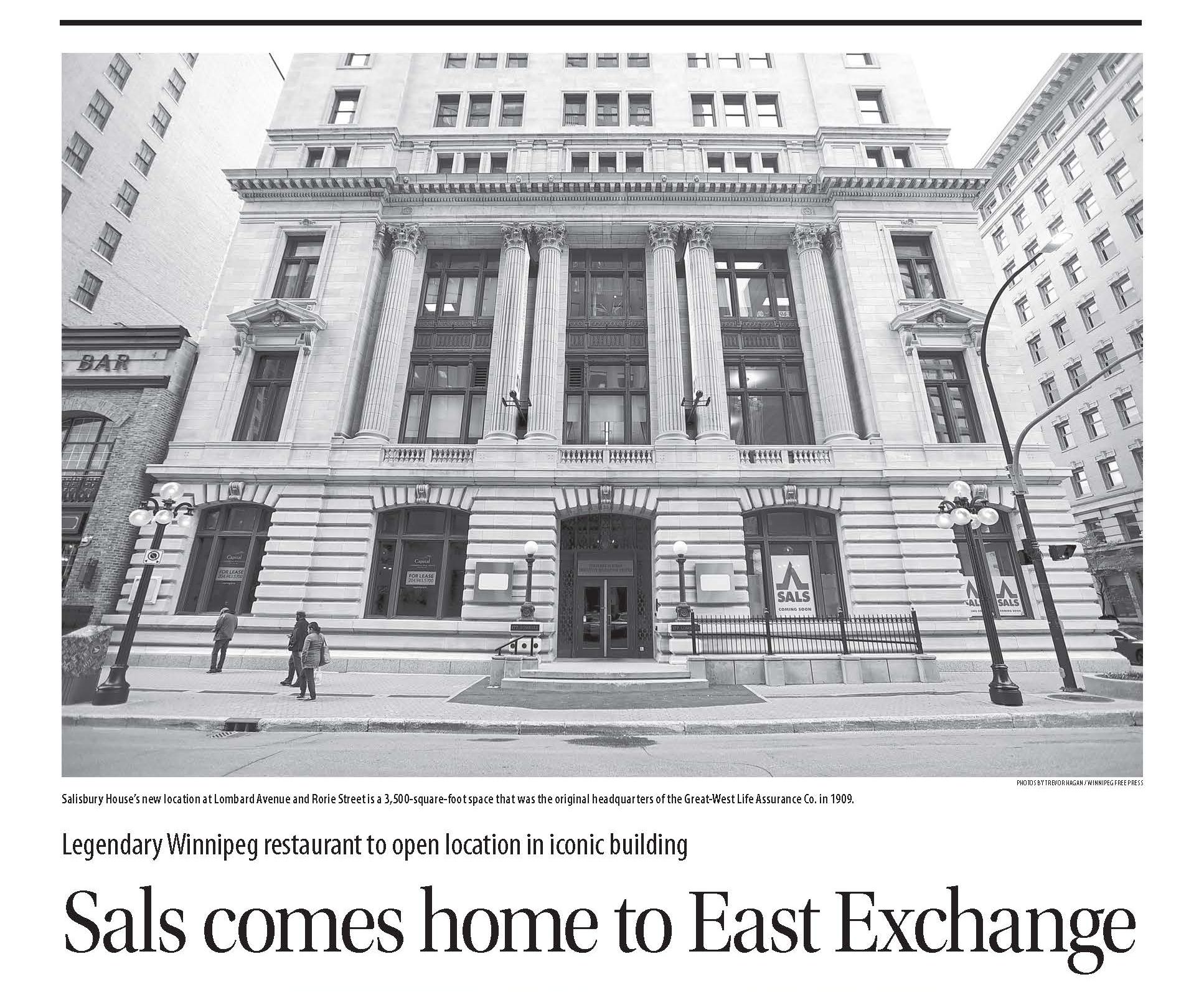 Salisbury House comes home to the East Exchange District