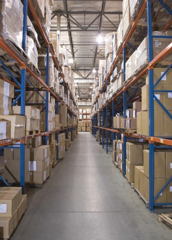 warehouse aisles